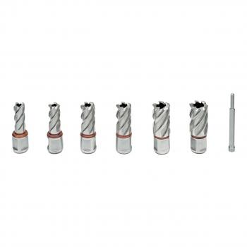 Bernardo HSS-Standard Kernbohrer-Set KBK, 13 - 22 mm, Bohrtiefe 30 mm